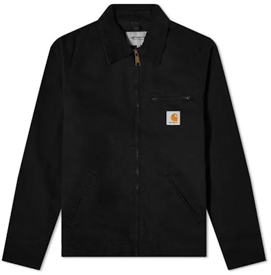 カーハート WIP FW22 デトロイトジャケット ブラック ロゴ ジップアップジャケット. I026467-89-02 Buy カーハート WIP FW22 デトロイトジャケット ブラック ロゴ ジップアップジャケット. I026467-89-02