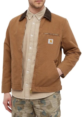 칼하트 WIP FW22 디트로이트 재킷 브라운 메시 안감 풀집 남성용 긴팔 I026467-00S02 Lookbook 칼하트 WIP FW22 디트로이트 재킷 브라운 메시 안감 풀집 남성용 긴팔 I026467-00S02