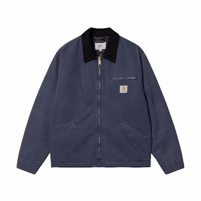 Carhartt WIP FW22 Detroit Jacket Classic Thick Quilted Long Sleeve - Hazy Blue I027358-14G-3K