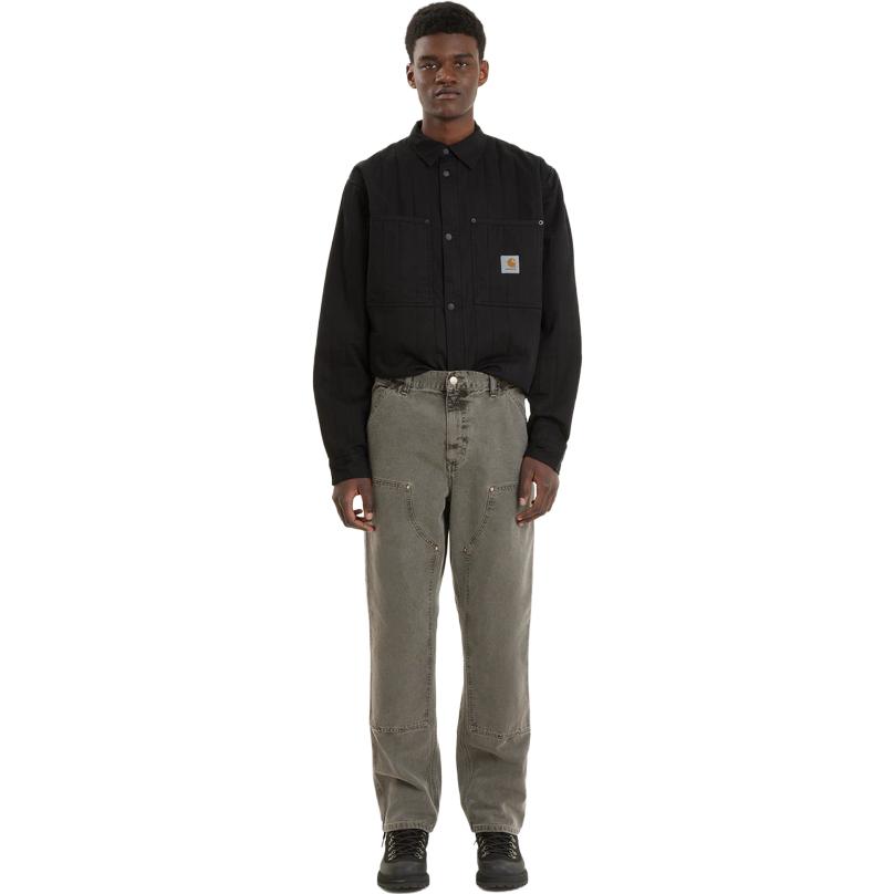 Details for Carhartt WIP FW22 灰色雙層膝直筒牛仔工裝褲 I029196-89-FH