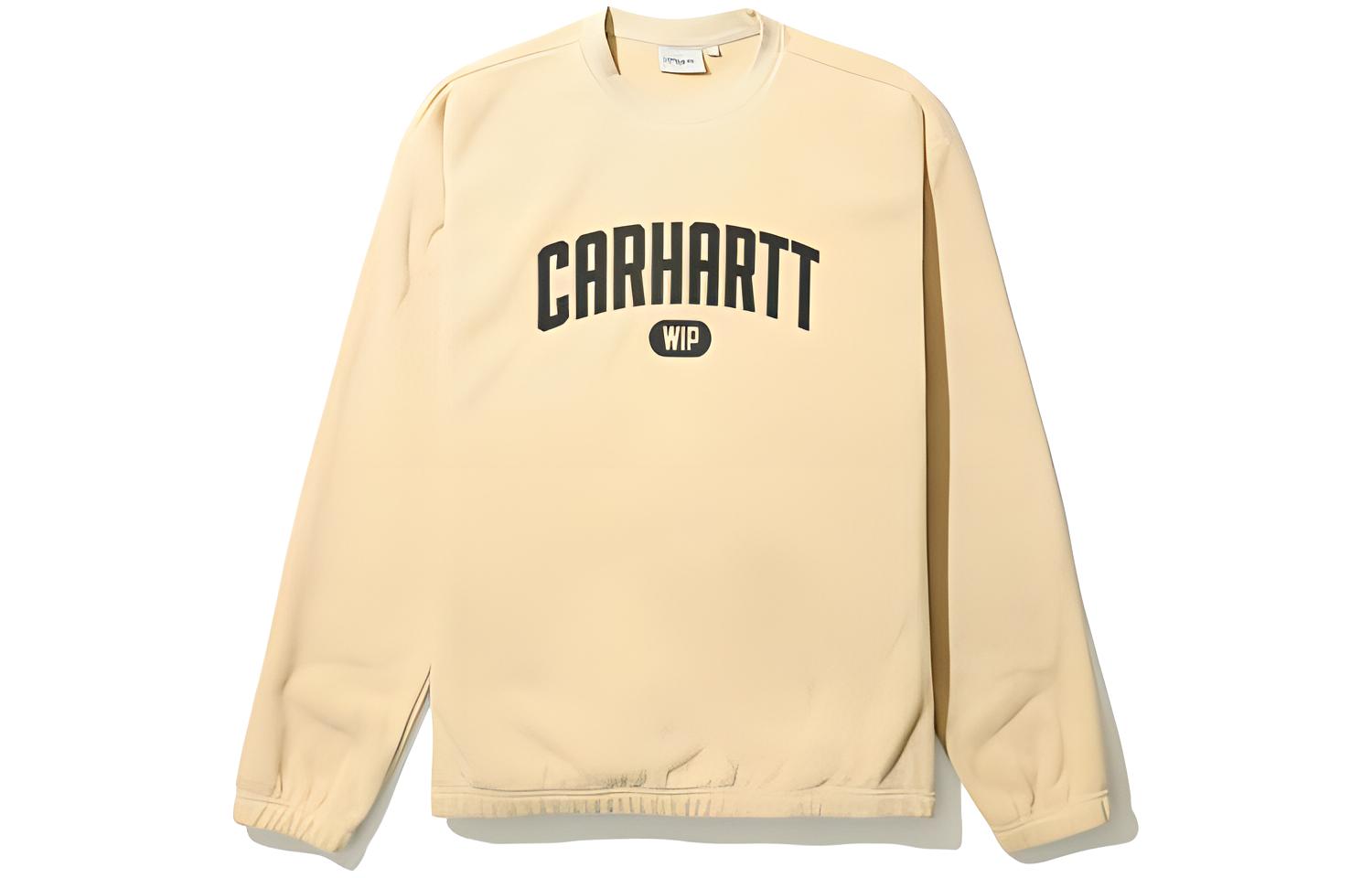 Carhartt WIP FW22 Embroidered Logo Beige Sweatshirt Men CHXSWA202010F-BGX