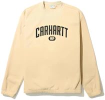 Carhartt WIP FW22 Embroidered Logo Beige Sweatshirt Men CHXSWA202010F-BGX Carhartt WIP FW22 Embroidered Logo Beige Sweatshirt Men CHXSWA202010F-BGX
