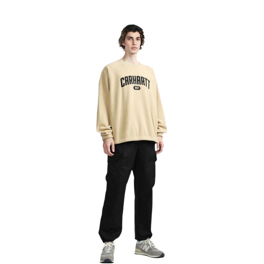 Shop Carhartt WIP FW22 刺绣标志米色卫衣 男款 CHXSWA202010F-BGX