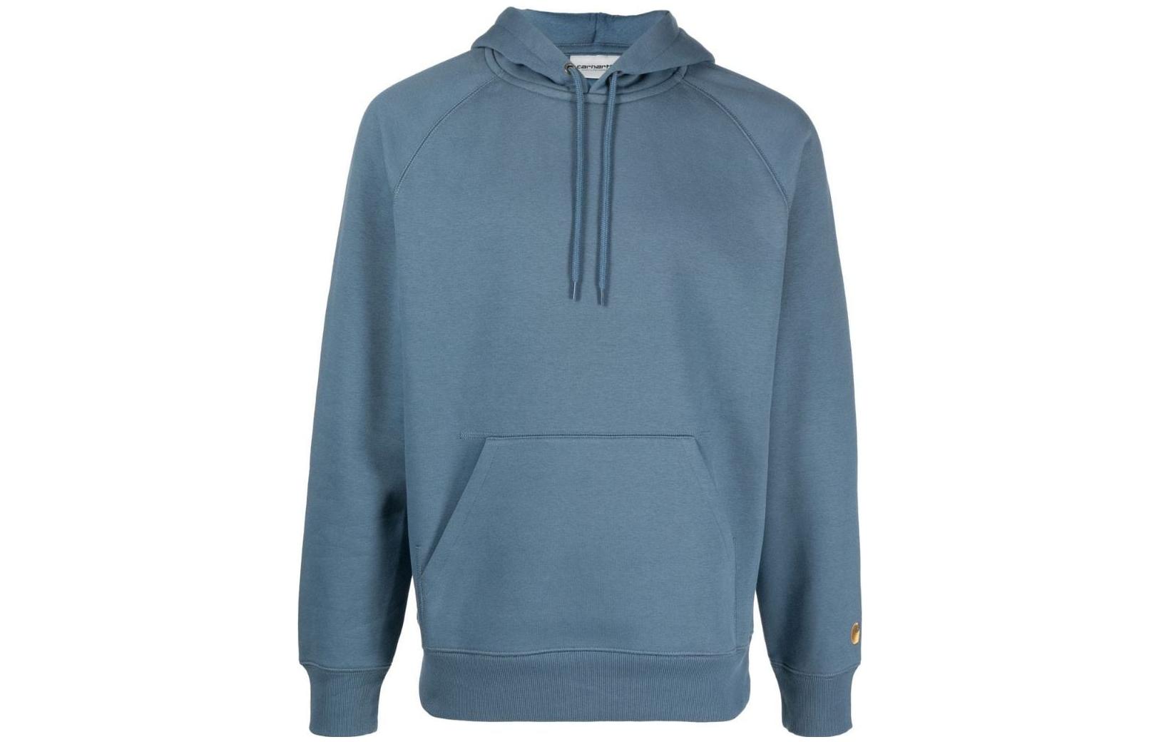 Carhartt WIP FW22 Embroidered Logo Blue Hoodie for Men I0263840910XW-XX