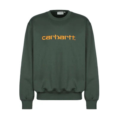 Carhartt WIP FW22 Embroidered Logo Crewneck Sweatshirt Green () I030229-12C-XX