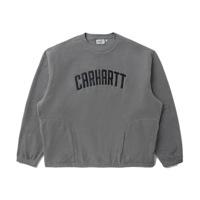Carhartt WIP FW22 Embroidered Logo Crewneck Sweatshirt Grey () CHXSWA222040J-GYX