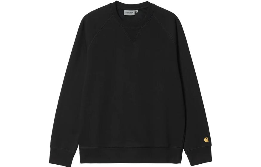 Carhartt WIP FW22 Embroidered Logo Pullover Sweatshirt Black I026383-00F-XX