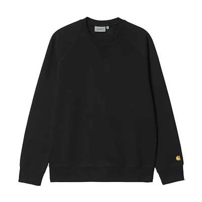 Carhartt WIP FW22 Embroidered Logo Pullover Sweatshirt Black I026383-00F-XX