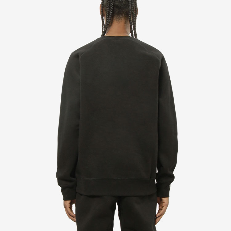 Purchase Carhartt WIP FW22 刺绣标志黑色套头卫衣 I026383-00F-XX