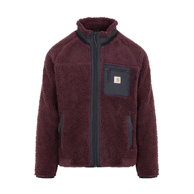 Carhartt WIP FW22 Fleece High Collar Jacket Red Brown () I02512000EXXDARK