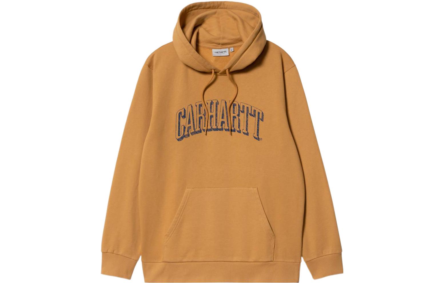 Carhartt WIP FW22 Graffiti Print Hoodie Orange Brown I030942-19Y-XX