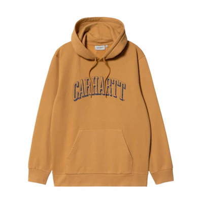 Carhartt WIP FW22 Graffiti Print Hoodie Orange Brown I030942-19Y-XX
