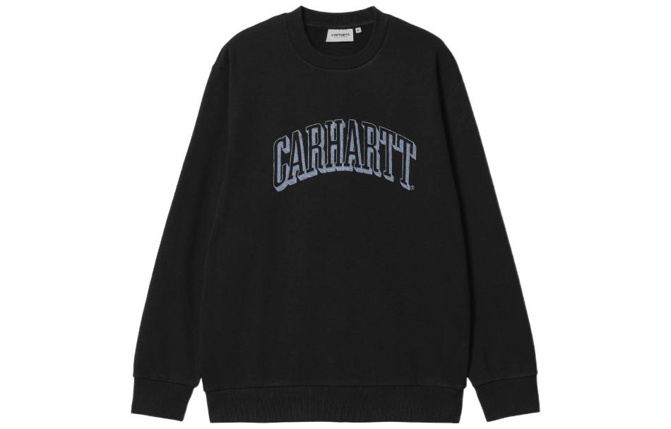 Carhartt WIP FW22 Graffiti Print Long Sleeve Sweatshirt Black/Blue Menswear I030939-16Z-XX