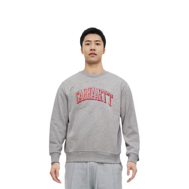 Shop Carhartt WIP FW22 Graffiti Print Sweatshirt Men’s Grey I030939-19X-XX