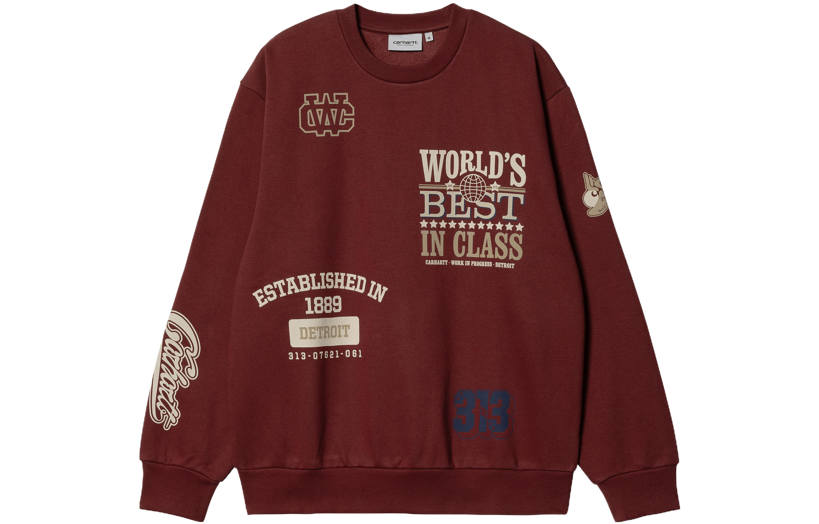 Carhartt WIP FW22 Graphic Crewneck Sweatshirt Red I031337-0W3-XX