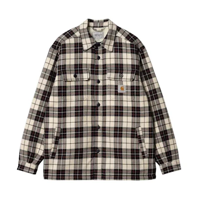 Carhartt WIP FW22 Gray Plaid Long-Sleeve Shirt Jacket I030789-12Q-XX