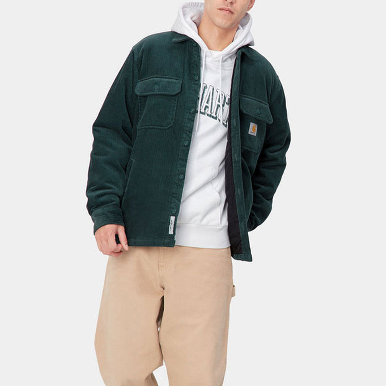 Carhartt WIP FW22 Green Corduroy Work Jacket with Logo Patch I028827-0WD-XX 圖 5