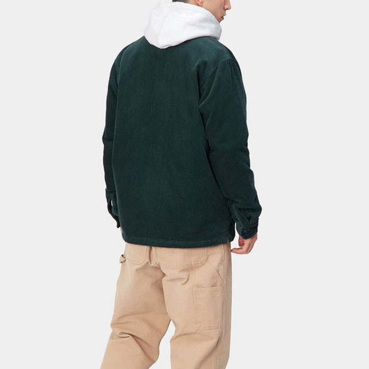 Carhartt WIP FW22 Green Corduroy Work Jacket with Logo Patch I028827-0WD-XX 圖 6