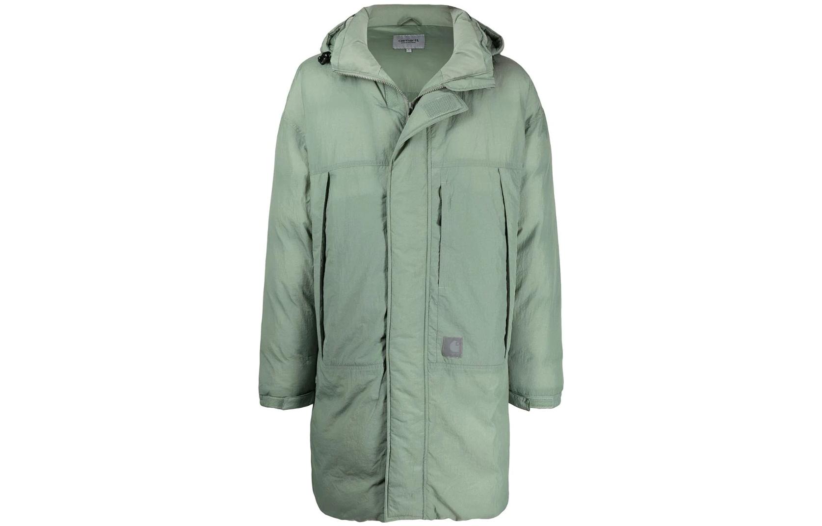 Carhartt WIP FW22 Green Padded Hooded Jacket A212003DARK
