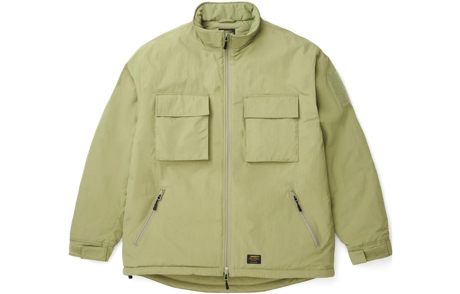 Carhartt WIP FW22 Gunther Jacket Dried Herb Green Zip-Up Jacket A222016-0T8-XX