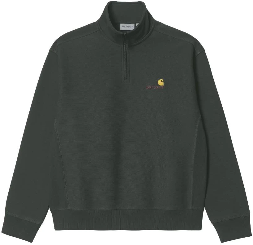 carhartt-wip-fw-22-half-zip-pullover-sweatshirt-olive-green-logo-embroidery-i027014-0-we-xx