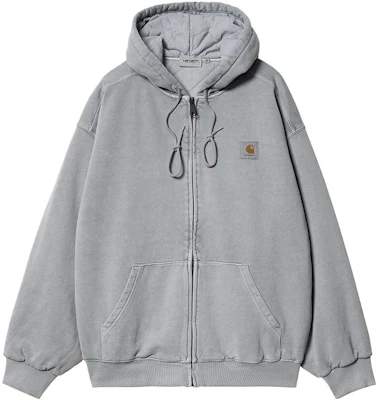 Carhartt WIP FW22 男款連帽Vista洗舊拉鍊外套鏡藍色. I029524-1NK-GD Order Carhartt WIP FW22 男款連帽Vista洗舊拉鍊外套鏡藍色. I029524-1NK-GD