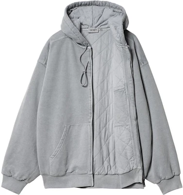 Carhartt WIP FW22 男款連帽Vista洗舊拉鍊外套鏡藍色. I029524-1NK-GD Shop Carhartt WIP FW22 男款連帽Vista洗舊拉鍊外套鏡藍色. I029524-1NK-GD