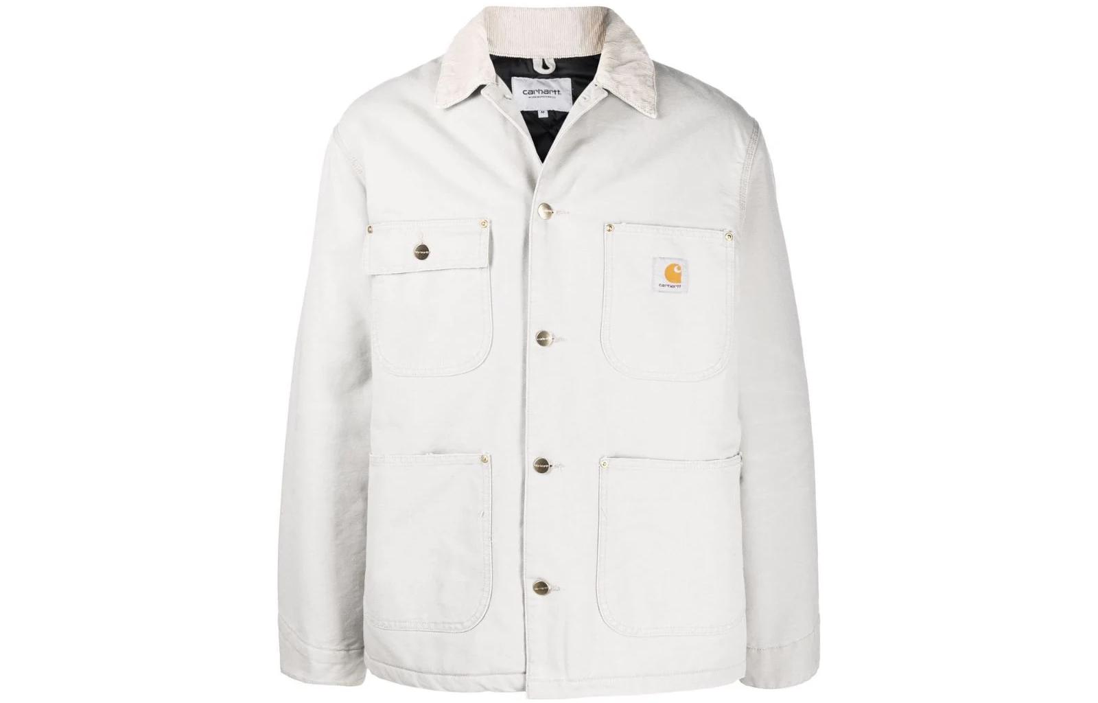 Carhartt WIP FW22 Label Shirt Jacket White I027357-03H-AM