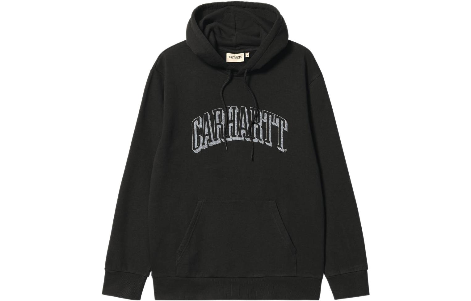 Carhartt WIP FW22 Letter Print Hoodie Black Long Sleeve Pullover I030942-16Z-XX