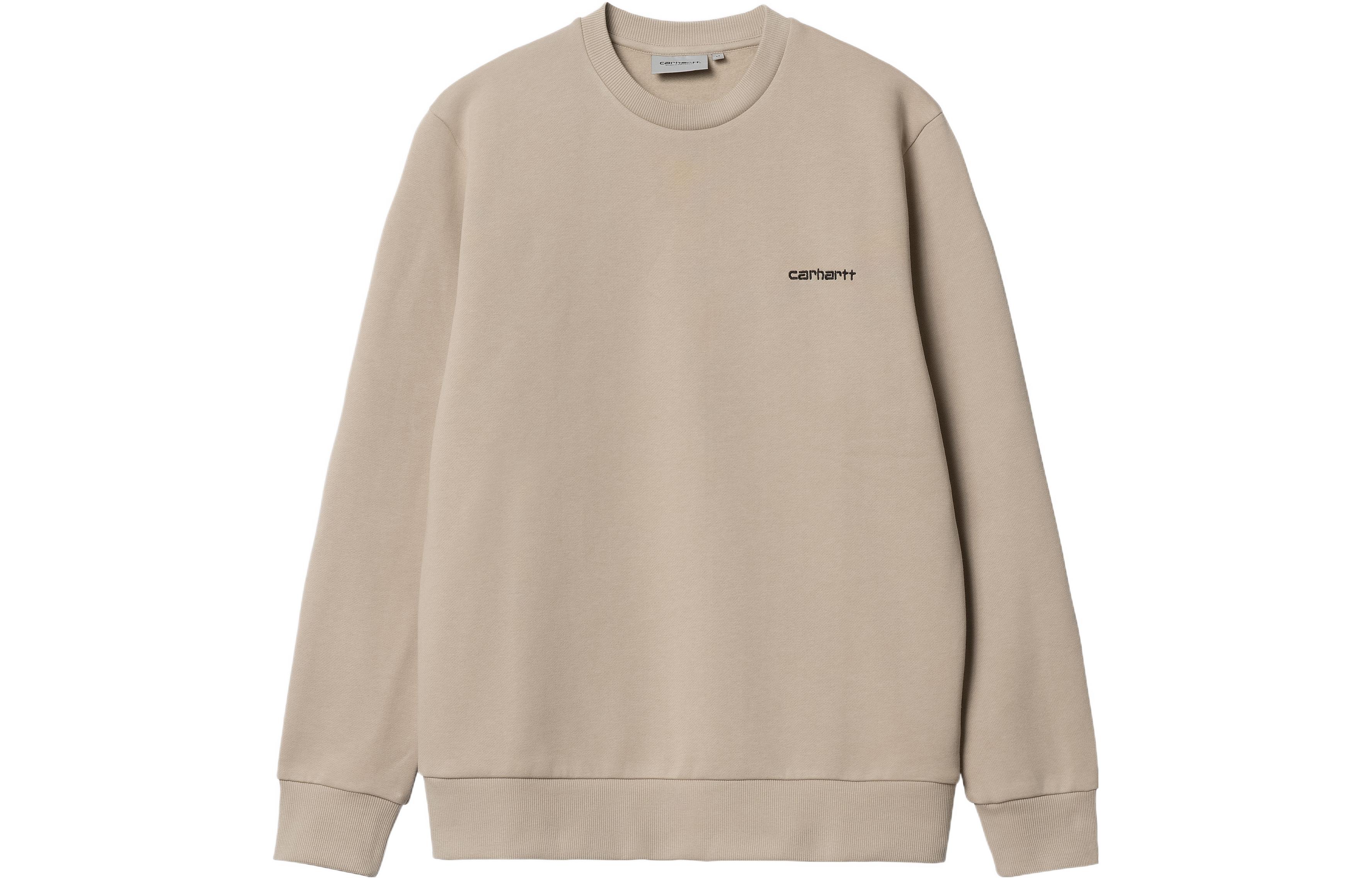Carhartt WIP FW22 Letter Print Pullover Sweatshirt Khaki I031242-AW-XX