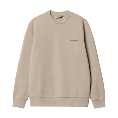 Carhartt WIP FW22 Letter Print Pullover Sweatshirt Khaki I031242-AW-XX