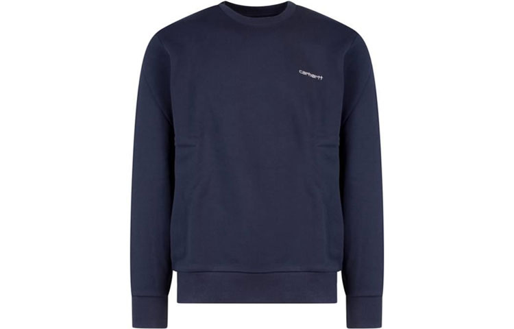 Carhartt WIP FW22 Lettered Print Pullover Sweatshirt Blue () I031242-0ZJ-XX