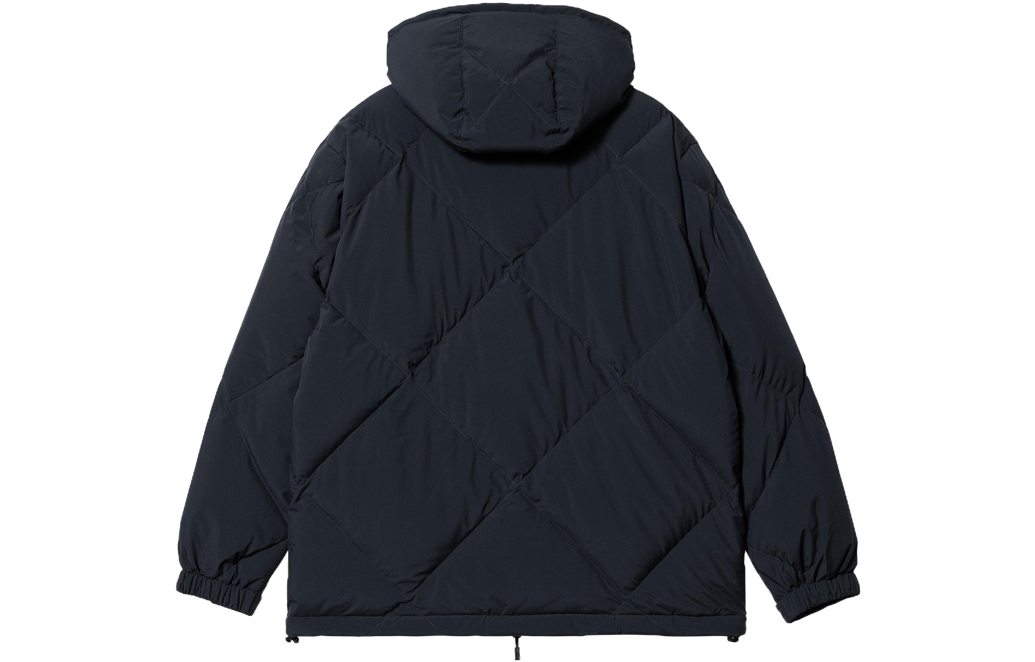 Carhartt WIP FW22 Logo Embroidered  Navy Blue Hooded Down Jacket. A212005-77-XX 圖 3