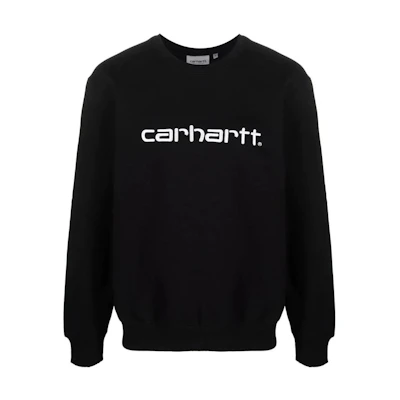 Carhartt WIP FW22 Logo Embroidered Crewneck Sweatshirt Black () I030229030D203