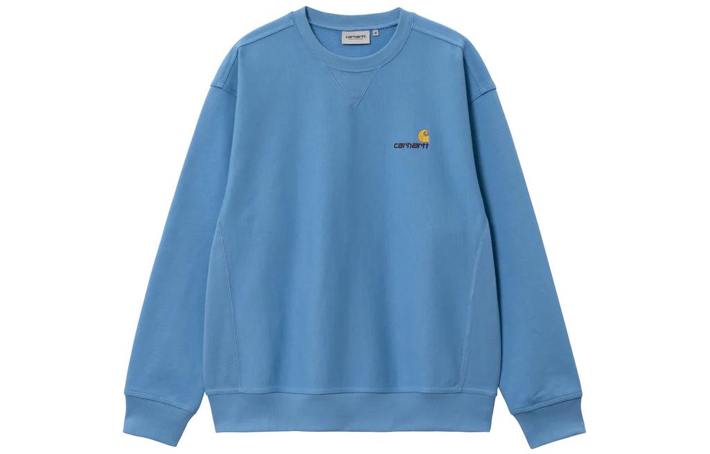 Carhartt WIP FW22 Logo Embroidered Crewneck Sweatshirt Men’s Light Blue I025475-1D5-XX