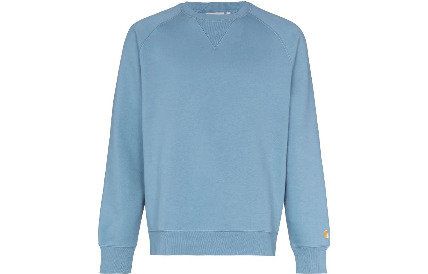 Carhartt WIP FW22 Logo Embroidered Sweatshirt Blue () I0263830O6