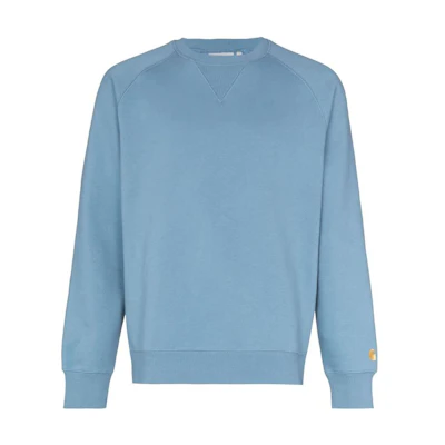 Carhartt WIP FW22 Logo Embroidered Sweatshirt Blue () I0263830O6