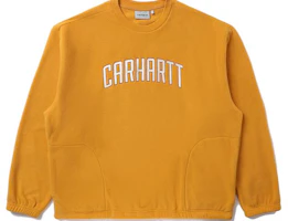Carhartt WIP FW22 Logo Fleece Crewneck Sweatshirt Orange CHXSWA222040J-ORL Carhartt WIP FW22 Logo Fleece Crewneck Sweatshirt Orange CHXSWA222040J-ORL