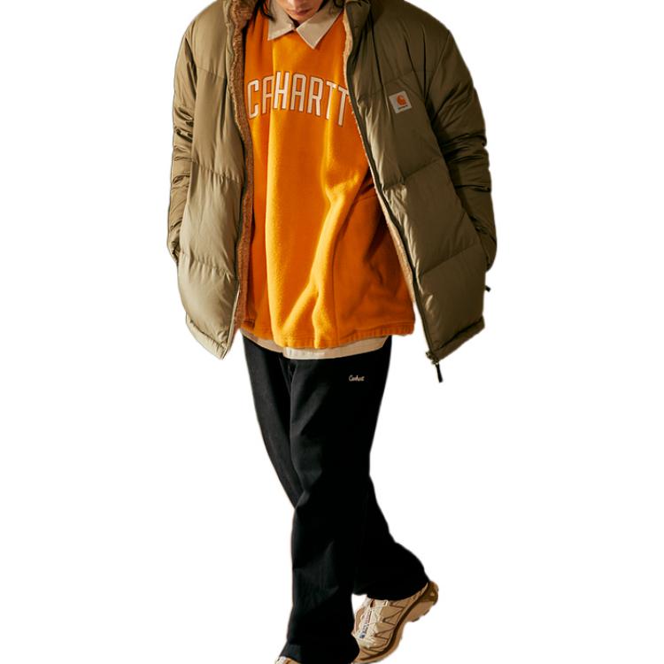 Purchase Carhartt WIP FW22 Logo 羊毛圆领卫衣 橙色 CHXSWA222040J-ORL