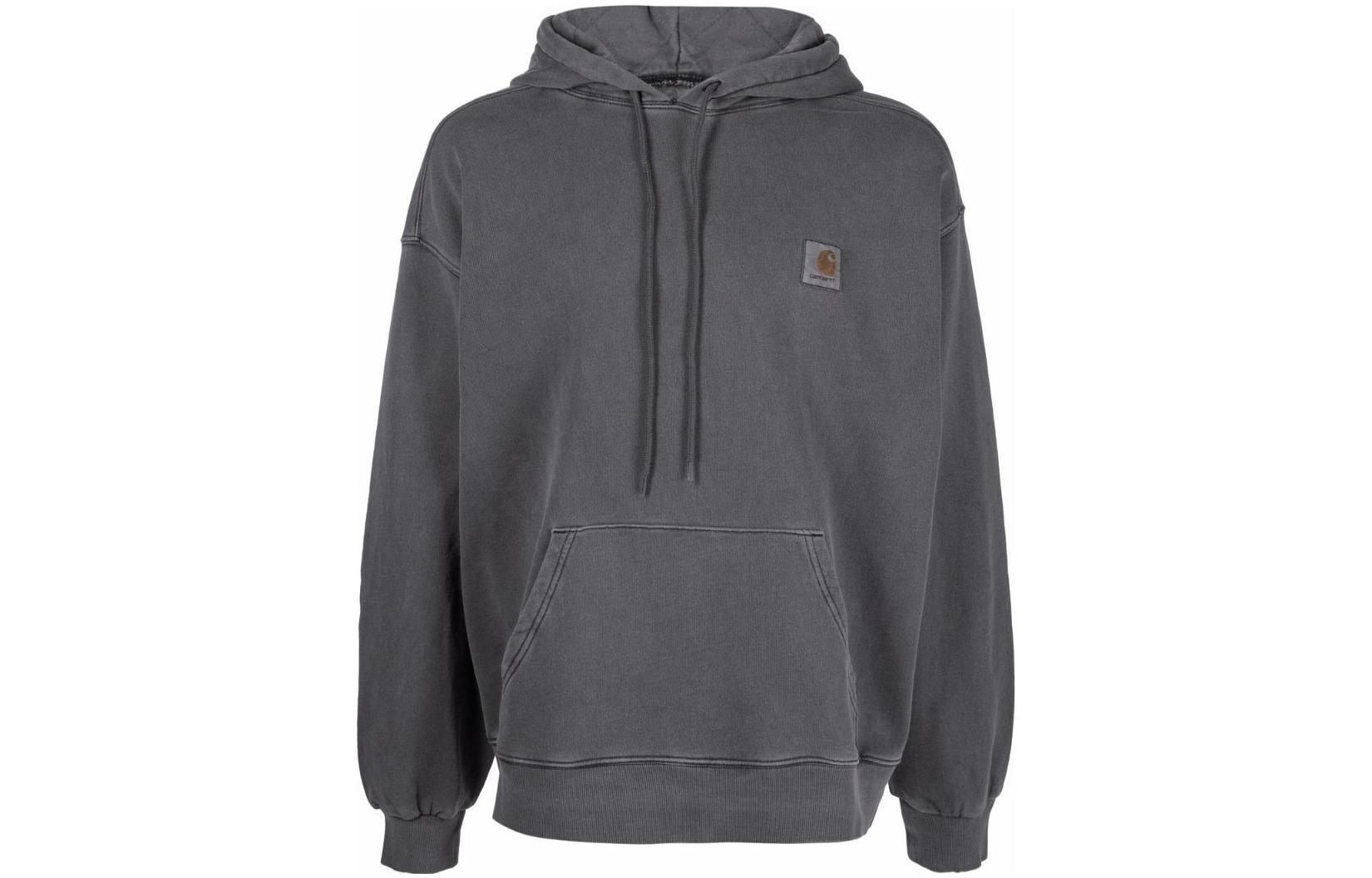 Carhartt WIP FW22 Logo Patch Hoodie Jacket Men’s Grey I02996389XX03 圖 2