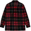 Lookbook Carhartt WIP FW22 Logo Patch Plaid Shirt Jacket Men Red I030790-18X-XX