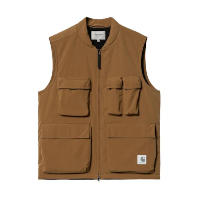 Carhartt WIP FW22 Logo Vest Brown for Men. I029453-HZ-XX