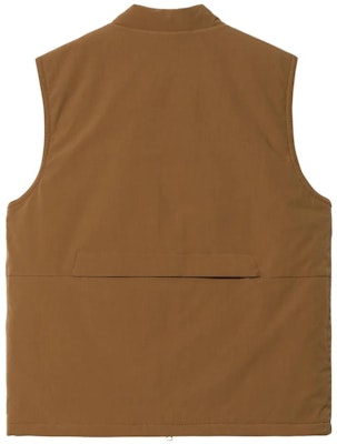 Carhartt WIP FW22 Logo Vest Brown for Men. I029453-HZ-XX Lookbook Carhartt WIP FW22 Logo Vest Brown for Men. I029453-HZ-XX