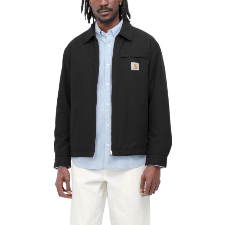 Details for Carhartt WIP FW22 Madera 黑色可翻转底特律夹克 工装风格 I030829-0D2-XX