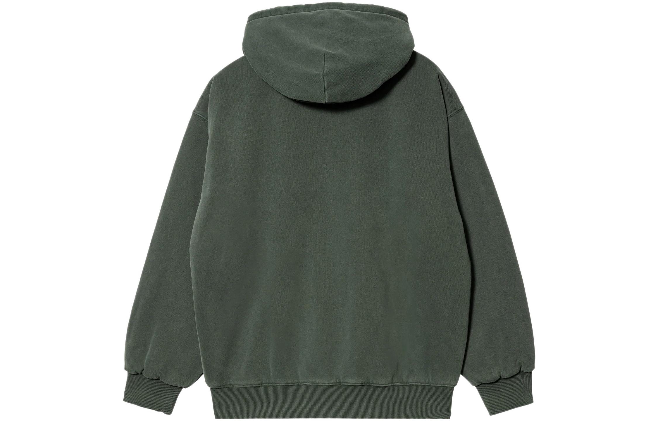 Lookbook Carhartt WIP FW22 Minimal Logo Patch Military Green Zip Sweatshirt Mens. I029524-0WH-GD