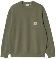 Carhartt WIP FW22 Minimalist Logo Patch Sweatshirt Green () I030903-0WI-67 Carhartt WIP FW22 Minimalist Logo Patch Sweatshirt Green () I030903-0WI-67