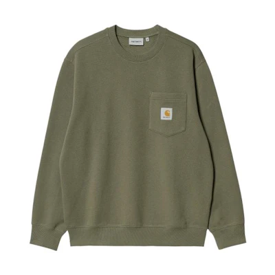 Carhartt WIP FW22 Minimalist Logo Patch Sweatshirt Green () I030903-0WI-67