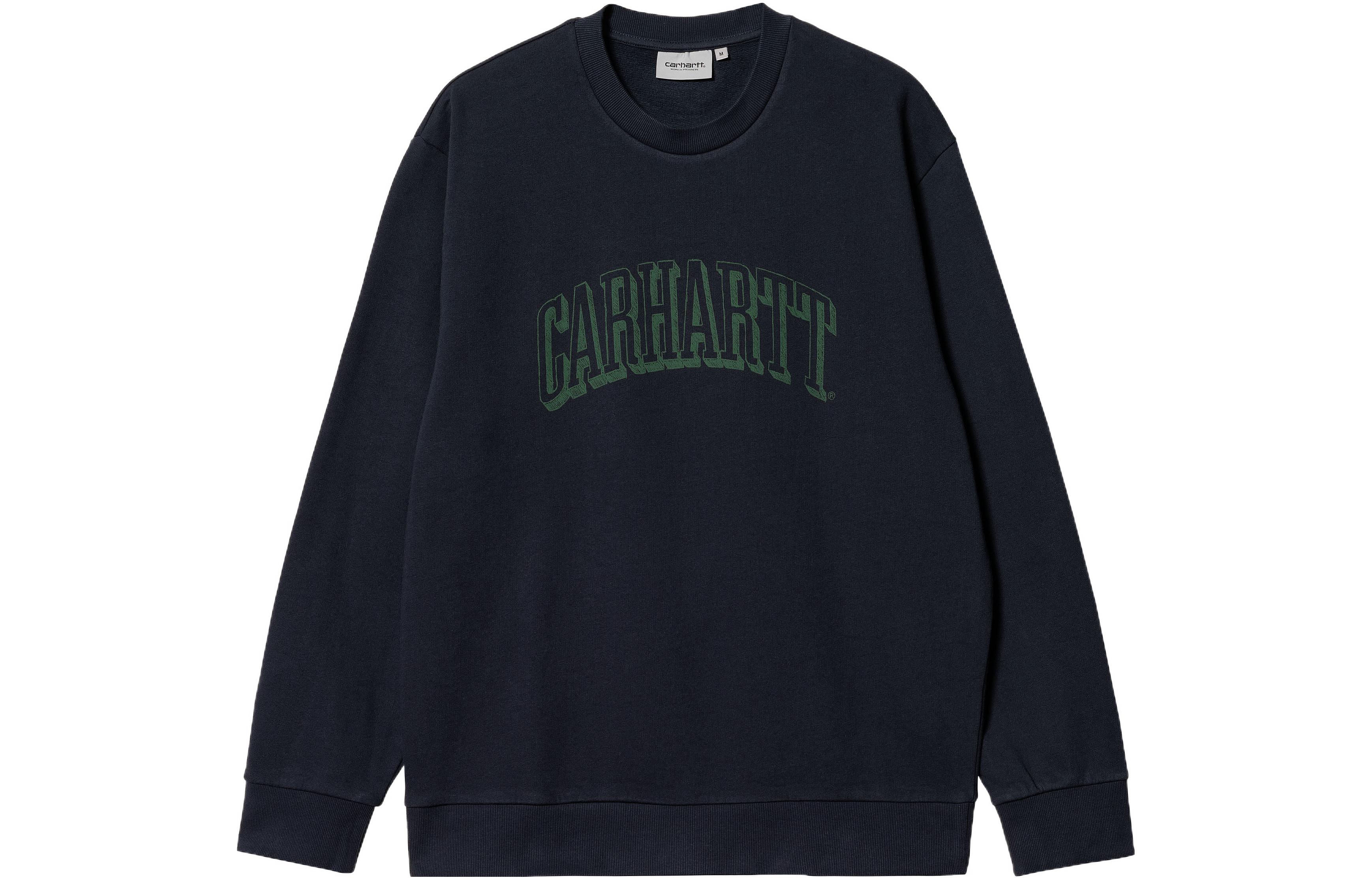 Carhartt WIP FW22 Navy Blue Graffiti Logo Crewneck Sweatshirt Men I030939-16Y-XX