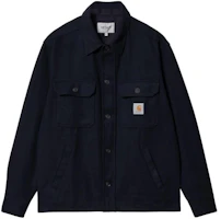 Carhartt WIP FW22 Navy Logo Patch Pocket Long Sleeve Shirt Jacket I030792-1C-XX Carhartt WIP FW22 Navy Logo Patch Pocket Long Sleeve Shirt Jacket I030792-1C-XX
