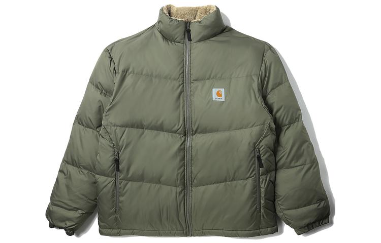 Carhartt WIP FW22 Outdoor Utility Logo Patch Zip-Up Jacket Green Unisex CHXDNA222034J-GRD